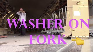 Washer flat on fork (Slingshot shooting)