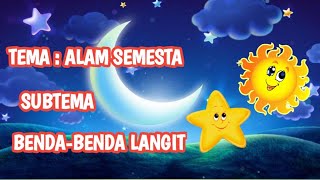 Video Pembelajaran Tema Alam Semesta Subtema Benda-benda Langit With Bu ifa