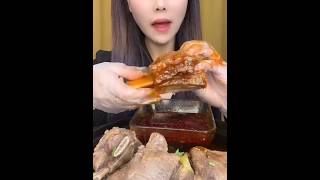 Fleshy Ribs & Flavor: ASMR Mukbang Adventure in Deep Sauce #mukbang