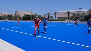 England v Italy. Mens masters over 65 hockey. European Cup, Valencia, Spain 2023. Some highlights.