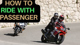 How to ride pillion - motorcycle with passanger