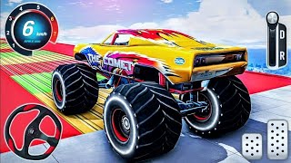 Monster Truck Mega Ramp Extreme Racing - Impossible Gt Car Stunts Driving 2024 - Android GamePlay