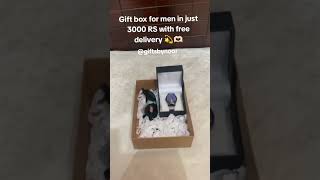 Gift box for men in just 3000 RS with free delivery 💫🥹🫀 #youtubeshorts #foryou #fypシ゚ #giftsbynoor