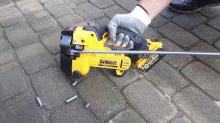 DeWalt DCS350 XR 18V   przecinarka do prętów gwintowanych   cięcie M12 klasa 4 seria cięć