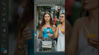 How to Select and Move Object in photoshop 2022 | Content-aware fill trick 2 #short #photoshoptricks