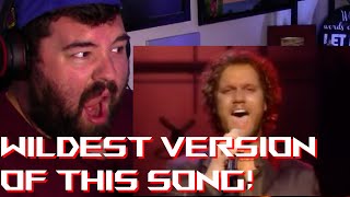 Singer reaction to David Phelps - The Star Spangled Banner (ROCK VERSION)