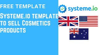 Systeme.io template to sell Cosmetics products