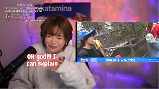 Miyoung Reacts to how Miyoung eats her Banana clip.