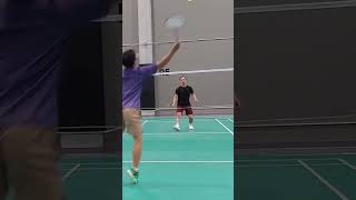 Badminton skill - Net cross