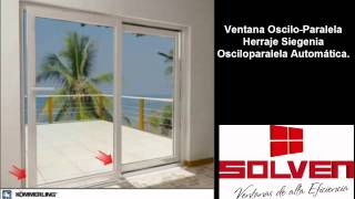 Sistema aperturas de Ventanas de PVC SOLVEN. La ventana Inteligente.