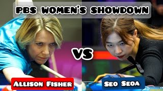 Allison Fisher vs Seo Seoa | PBS Women's Showdown #9ballpool  #billiards #billiardball #Pool #ball