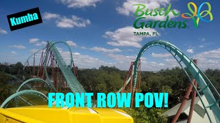 Kumba 2.7K Front Row POV | Busch Gardens Tampa