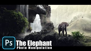 The Elephant !! Create a Natural Photo Manipulation Effect !! Photoshop Tutorial