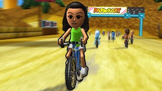 Wii Sports Resort Cycling but it's Mario Kart Wii