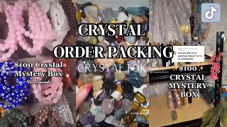 Order Packing TikTok Compilation | Crystal Shop | Crystaltok | ASMR | Mystery Box