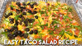 BEST TACO SALAD RECIPE | TACO SALAD DIP RECIPE | NO BAKE