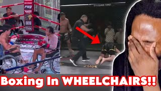 They're Boxing... IN WHEELCHAIRS!?! @ChiseledAdonis  Reaction