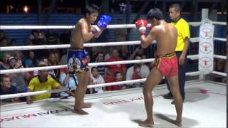 Rawai Muay Thai trainer Ek's debut fight: 14 February 2015