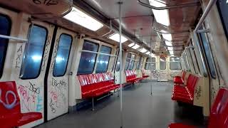 Călătorie cu rama de metrou IVA 034 pe M4 Laminorului - Străulești