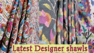 Latest Designer Shawls || kani shawls kalamkari call now for details