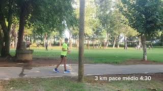 Treino Jotapê 3 km pace 4:30