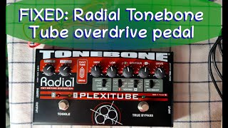 FIXED: Radial Tonebone Plexitube British tube overdrive guitar pedal repair & demo, 12AX7 upgrade!