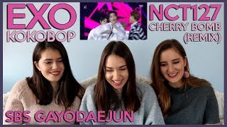 (TR) EXO - KOKOBOP & NCT127 - CHERRY BOMB (REMIX) 2017 SBS GAYODAEJUN REACTION