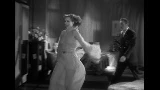 "Flix! " -- Garbo laughs!-- well, prances-- in Grand Hotel, with John Barrymore