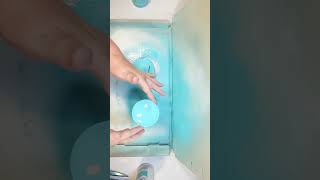 Easy Solar Light Dollar Tree DIY using blue glass marbles