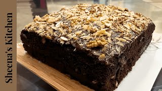 Chocolate Walnut Cake Recipe By Sheena's Kitchen