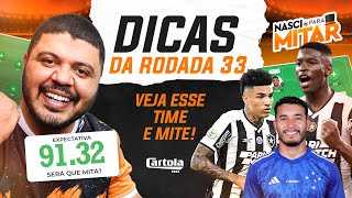 CARTOLA FC 2024 - DICAS RODADA 33 - CARTOLA RODADA 33.