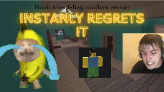 NOOB TRIES TO 1V1 RANDOM PERSON INSTANTLY REGRETS IT Inspiration: @Buur #foryou  #roblox #youtube