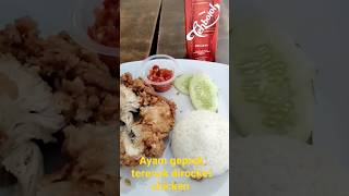 Ayam geprek terenak dirocket chicken Banjar baru #shorts