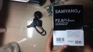 Samyang 14mm f2.8 for canon unboxing