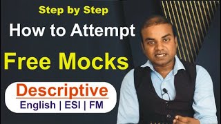 Descriptive English Mocks, ESI, FM, Essay | Precis | Letter | Comprehension | IBPS PO | SBI PO 2021