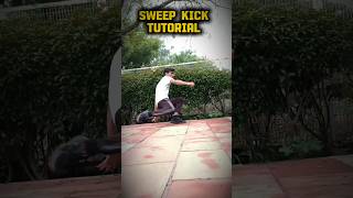 Sweep Kick Tutorial🥋🔥#taekwondo #karate #kungfu  #motivation #trick #training #speed #power #shorts