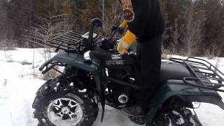 atv challenged brother first time riding manual