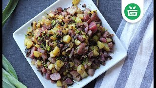 HCLF VEGAN || Potato Hash with Local Green Garlic