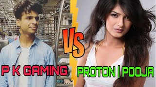 Pooja vs P.K. Gamers Squad Full intense fight 🔥 | Emulator