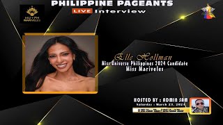 Miss Universe Philippines - Mariveles 2024 Elle Hollman  Exclusive Live Interview