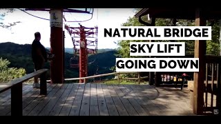 Natural Bridge Sky Lift Ride Along | Going Down | Red River Gorge | Slade, Ky