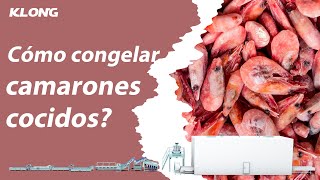 Cómo congelar camarones cocidos? Línea de procesamiento de camarones cocidos, langostinos