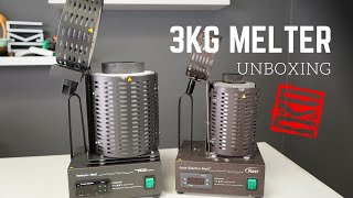 3kg electric metal melter unboxing