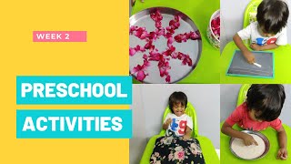 Indoor Preschool activities for 3 year olds - Week 2 | How to entertain 3 year old kids