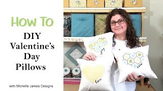 DIY Valentine Throw Pillows