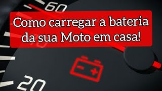 Como carregar a bateria da sua moto em casa!