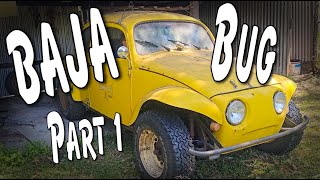 The Return of the Bug Eyed Baja Bug! Part  removing the motor