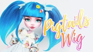 How to Make a Doll Wig | Pigtails | Mozekyto #5