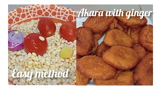 Easy way to make akara recipe/ beans cake /breakfast ideas/ how to make akara #upgraded