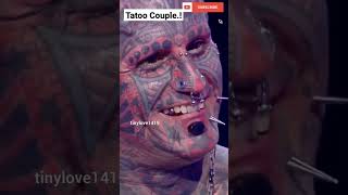 Whole Body Tatoo Couple| #bodymodification #tatoo #guinnessworldrecords #shorts @VirHut1419